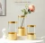 Import 2019 gold tall glass cylinder vase for home decor flower vase for wedding centerpiece from China