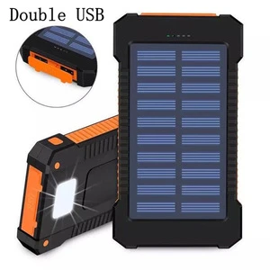 2019 The Cheapest Solar Power Bank 20000 mah,Outdoor Waterproof  Portable Solar Charger For iPhones and Android phones