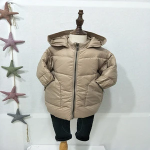 2019 Wholesale thick children winter down coats long boy&#039;s jacket on sale high quality kids wear