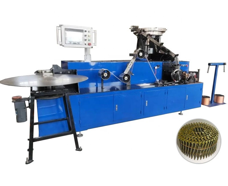 2020 china manufacturer new model wire collated coil nail making machine