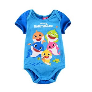 2020 factory wholesale  summer new pure cotton cartoon  0-1-year-old baby bodysuits