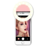 2020 Hot Portable Custom RK14 Blue Pink White Black Smart Mobile Phone 8cm Circle Lamp Ring Light Clip LED Selfie Aro De Luz
