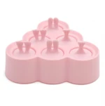 2020 Hot Sale Cartoon Ice Cream Maker Portable Ice Mold Silicone Ice Cream Mold Cup for Home