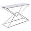 2020 modern luxury living room console table with stainless steel and glass