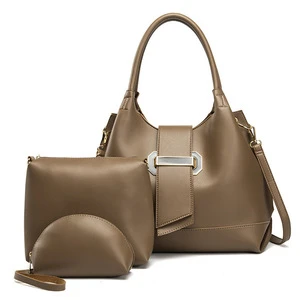 2020 new design hot selling korean single shoulder portable messenger three-piece  purses and handbags for women