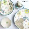 2020 New Peacock Dinnerware Ceramic Plates Mugs Sets Classic Tableware