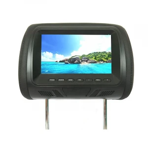 2020 Size 7 inch TFT LED Screen Pillow Monitor Black Gray 7 inch Car Headrest Monitor Headrest Monitor AV display