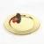 Import 2020 Wholesale luxury dinnerware round gold color stainless steel wedding charger plates from China