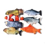 2021 custom rechargeable electronic moving interactive fish cat toy