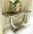 Import 2021 luxury marble top hallway corner console table decorative living room console table from China