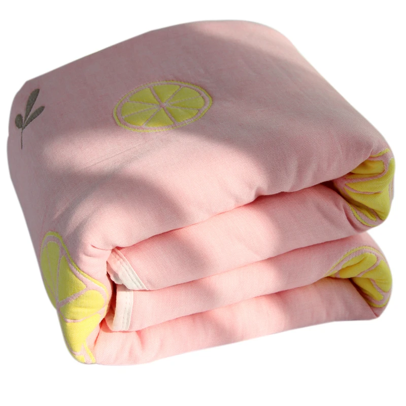 2021 new arrival thickened more warm 10 layers 100 cotton muslin animal printed baby swaddle wrap blanket with factory price