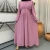 Import 2021 New Arrivals High Quality Plsu Size Islamic Clothing Ladies Long Sleeve Chiffon Maxi Dress Elegant Abaya Muslim Dresses from China