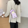2021 new design fashion fold handbag simple small square bag solid color chain ladies shoulder messenger bag