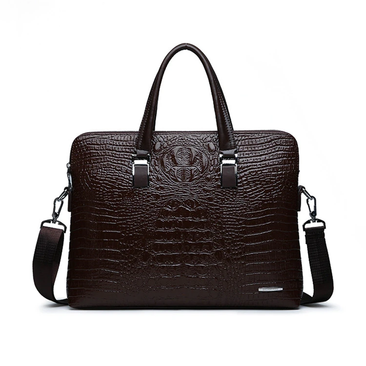 2021 top private label custom travel luxury mens black briefcase
