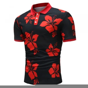 2021 Wholesale Custom Mens Casual Short Sleeve Golf Shirt Printing Pattern Polo T Shirt