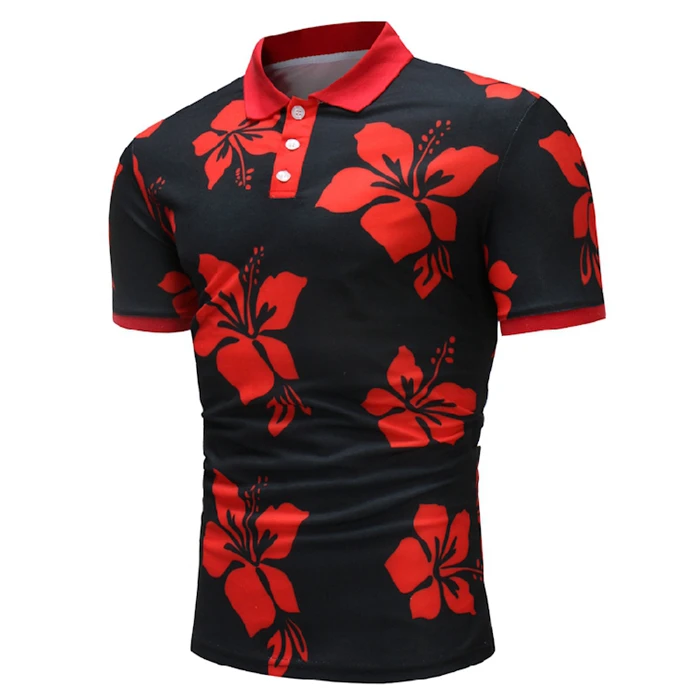 2021 Wholesale Custom Mens Casual Short Sleeve Golf Shirt Printing Pattern Polo T Shirt