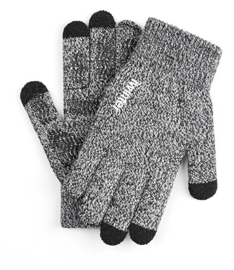2021 Winter Magic Gloves Touch Screen Women Men Warm Stretch Knitted Wool Mittens acrylic Gloves