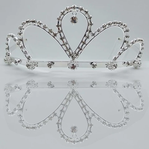2022 Hot Sale New High Quality Queen Crown Silver Bridal Pageant Tiara Pageant Miss Universe Crown