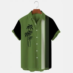 2024 New Mens Shirts 3D Digital Print Leisure Short-Sleeved Cuban Shirts Factory Direct Sales Hawaiian Polo Tee Graphic Shirts