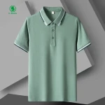 2024 New Summer Lapel Business  Mens Short Sleeve T-shirt Casual Mens Half Sleeve Polo Shirt