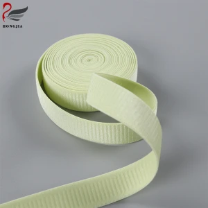 2.0cm width comfortable soft shiny side gold yarn nylon spandex elastic band bra strap