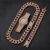 Import 20mm Gold Plated Iced Out Miami Cuban Link Chain Necklace Bracelet Watch Bling Jewelry Set from China