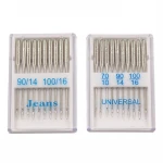 20Pcs/Set Silver Sewing Machine Needles Ball Point Head 70/10 90/14 100/16 Jeans&General Home Stainless Steel Sewing Needles