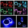 2X Car LED Light Cup Holder Automotive Interior USB Colorful Atmosphere Lights Lamp Drink Holder Anti-Slip Mat Auto Products