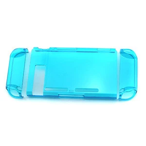 3 in 1 for Nintendo Switch console joypad Transparent Crystal Protecting Cover Case - Clear Blue