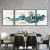 Import 3 Piece Nordic Style Luxury Living Room Abstract Landscape Wall Art Oil Painting Sets Animal Canvas Painting from China