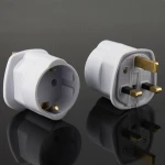 3 Pin 13 Amp UK To Euro Travel Adapter Plug (ST-5)