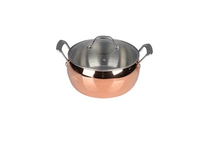 3-ply copper dutch oven stock pot casserole
