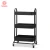 Import 3 Tier Metal Utility Service Cart Rolling Storage Organizer Shelves Storage Utility Cart Hand Trolley from China