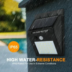 30 LED Solar Garden Light Cheap Outdoor Wireless Waterproof Motion Sensor LED Solar Security Wall Mounted Light Solar Light S