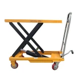 300kg scissor hand manual lift heavy platform