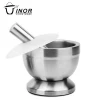 304 stainless steel kitchen ware hand mortar and pestle for sale