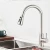 304 stainless steel pull flexible  long neck kitchen faucet