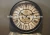 Import 31.5&quot; 80cm  patent Steampunk Gold &amp; Black Metal roman numbers moving gear Wall Clock for home decoration from China