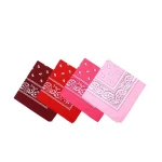 32S Cotton Printed Headwear Scarf Hip Hop Bandanas