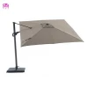 3*3m Roma patio shade rectangular cantilever umbrellas, full aluminum outdoor garden umbrella 360 degrees rotate base umbrella