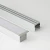 Import 35x35(A)mm Pendant led strip aluminum channel plastered in two ear bracket aluminum/recessed led profile from China