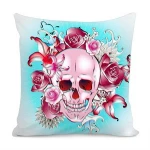 3D Print Custom Skull Pillow 45 x 45 Cushion Cover for Home Decoration Skull Art in Pillow Cover