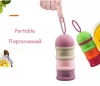 3layers Pp+Silicone Baby Food Storage Food Snack Box Milk Boxes Toddle Kids Milk Container Portable Food Box for Baby Feeding