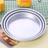 3pcs/set Non Stick Aluminum Alloy 7/8/9 Inch Deep Dish Pizza Pan Kitchen Baking Tray Metal Bakeware Set