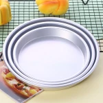 3pcs/set Non Stick Aluminum Alloy 7/8/9 Inch Deep Dish Pizza Pan Kitchen Baking Tray Metal Bakeware Set