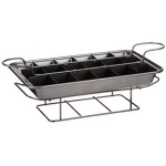 4 Pieces Brownie Square Sectioned Carbon Steel Bakeware Non-Stick Divided Baking Pan