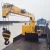 Import 4 ton marine crane floating crane barge with 3 telescopic booms radio remote control from China