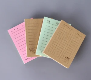 4 x 6 Plaids and lines sticky notes kraft paper pad office school supplies