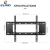 Import 40" - 80" Inch LCD LED Plasma TV Bracket Wall Mount Flat Panel Bracket Holder from China
