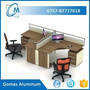 40mm aluminum frame glass office partitions office cubicle workstation